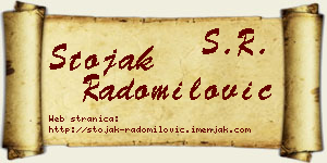 Stojak Radomilović vizit kartica